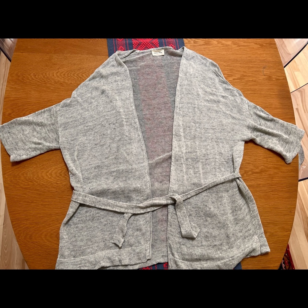 American vintage linen kimono